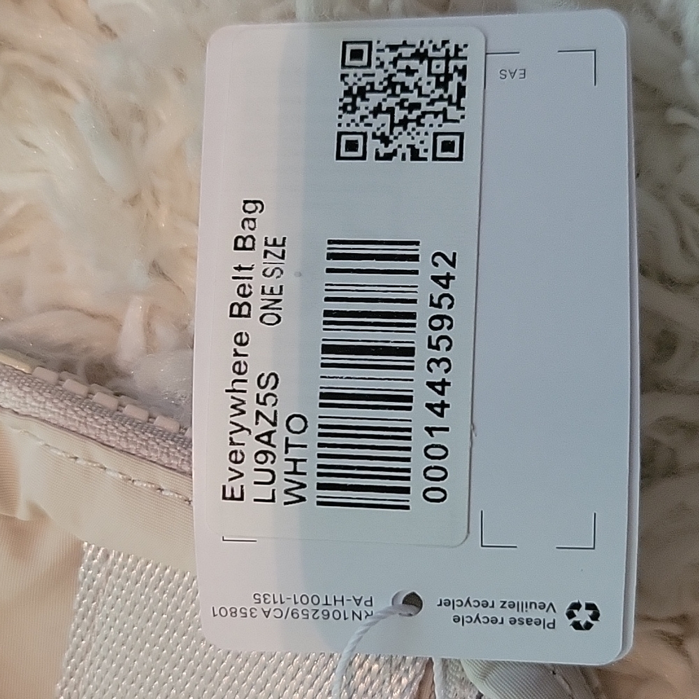 White opal Lululemon Athletica Everywhere Belt Bag NWT - Picture 6 of 8